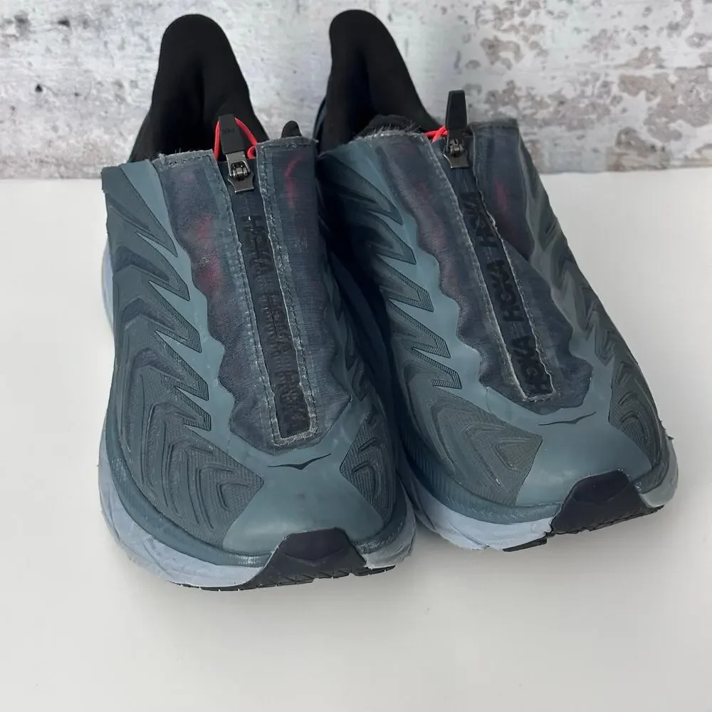 HOKA One One Project Clifton Sneakers - Blue, Gray, Pink